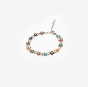 Edelstahl Armband “Rainbow Daisies” (8767967134026)