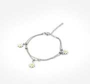 Edelstahl-Armband “White Daisies” -BIGBS039 (8766628430154)